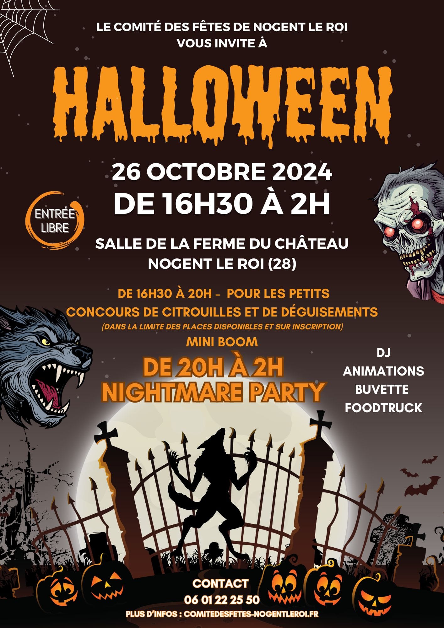 Halloween & Nighmare Party Nogent le Roi - 26 octobre 2024